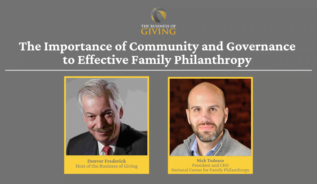 The Importance of Community and Governance to Effective Family Philanthropy