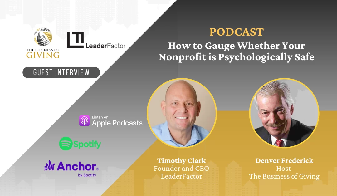 How to Gauge Whether Your Nonprofit is Psychologically Safe