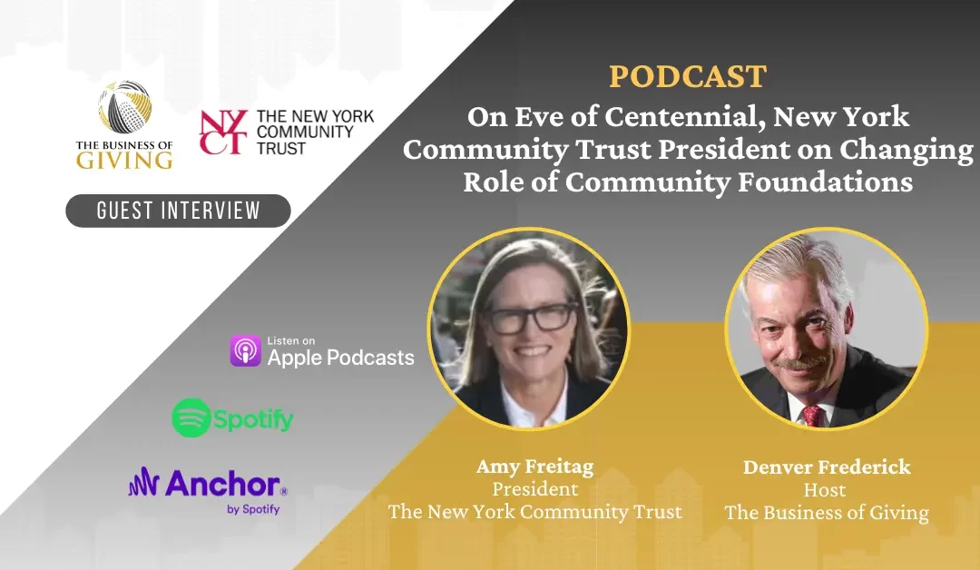 On Eve of Centennial, New York Community Trust President on Changing Role of Community Foundations